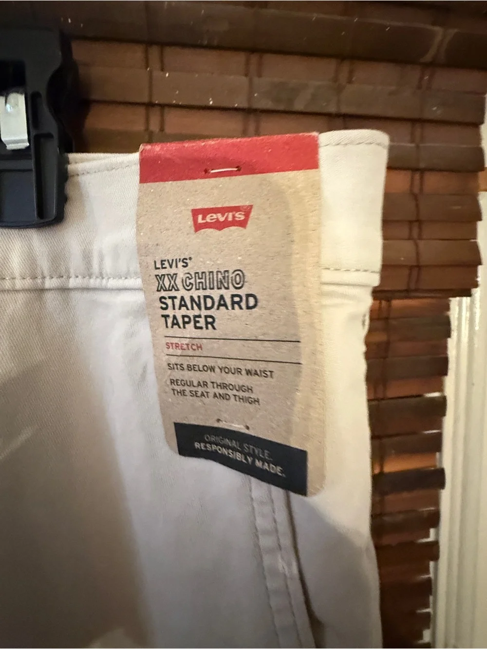 Levi's Men's Classic XX Chino Pants standard taper, khaki, s 38x32, nwt